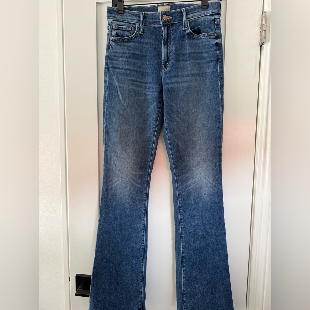 MOTHER Flare Jeans in Classic Blue